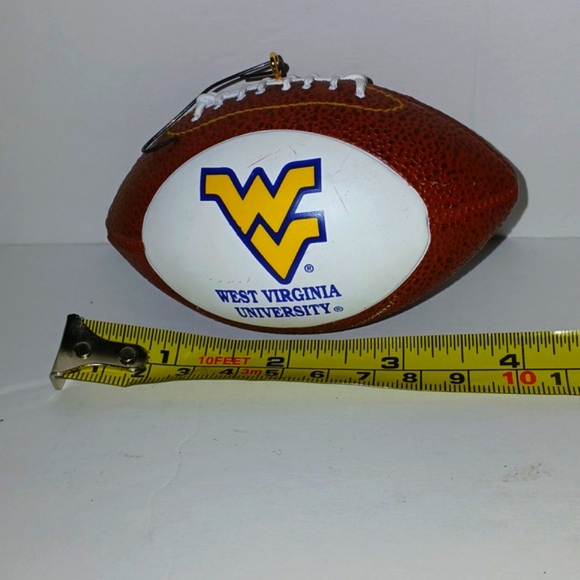 WVU Football Christmas Tree Ornament - Picture 4 of 6